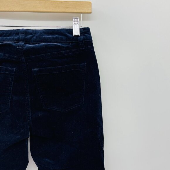 Talbots Petite Womens Size 2P High Waist Straight Leg Corduroy Pants in Blue 277 - Picture 5 of 8